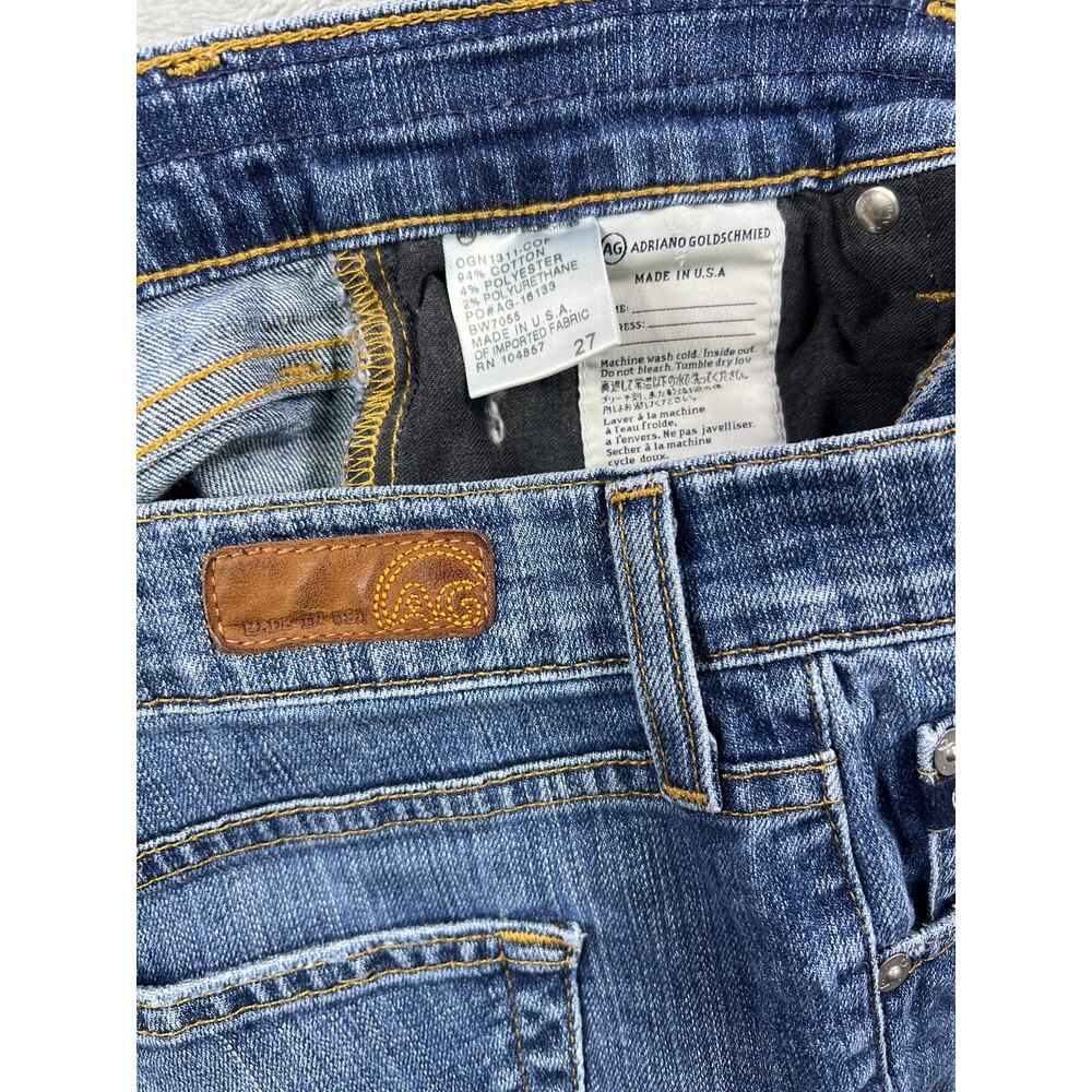Adriano Goldschmied AG Pixie Roll Up Denim Jean Shorts 27 Medium Wash Summer - Picture 6 of 7